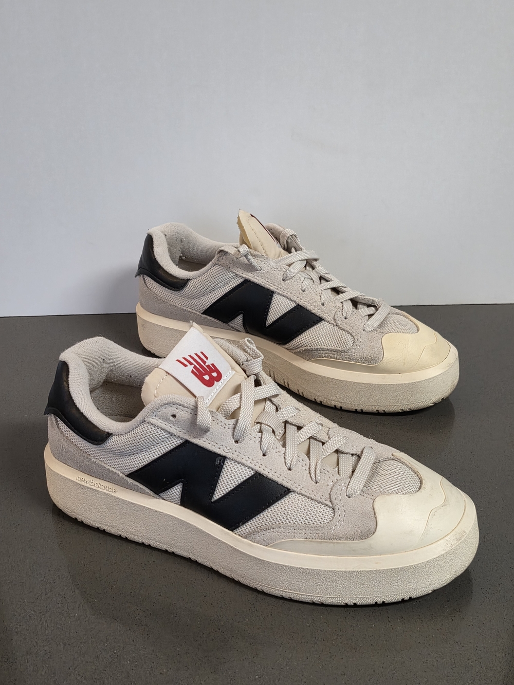 New Balance CT302 'Beige Black' Platform Court Sneakers - Men's 8.5 / Women's 10